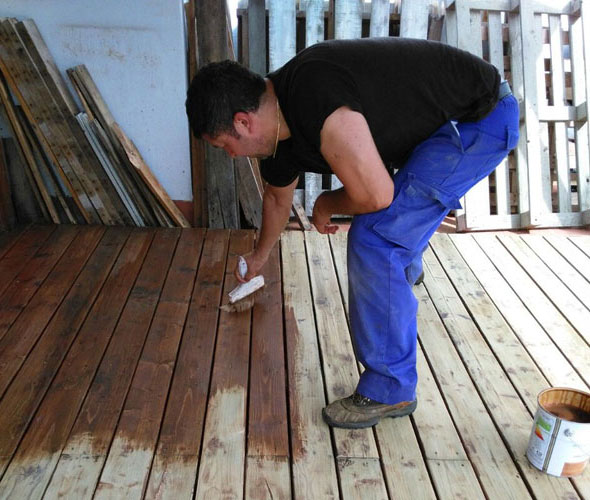 Pintura de suelos de madera
