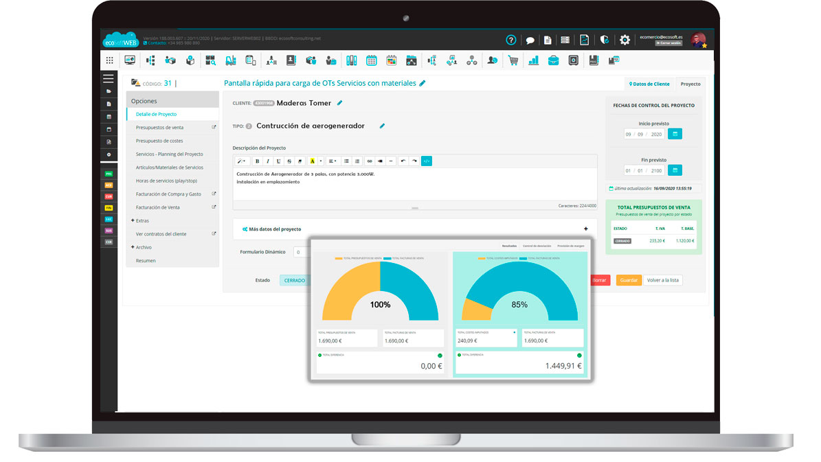 Gestión de fabricación