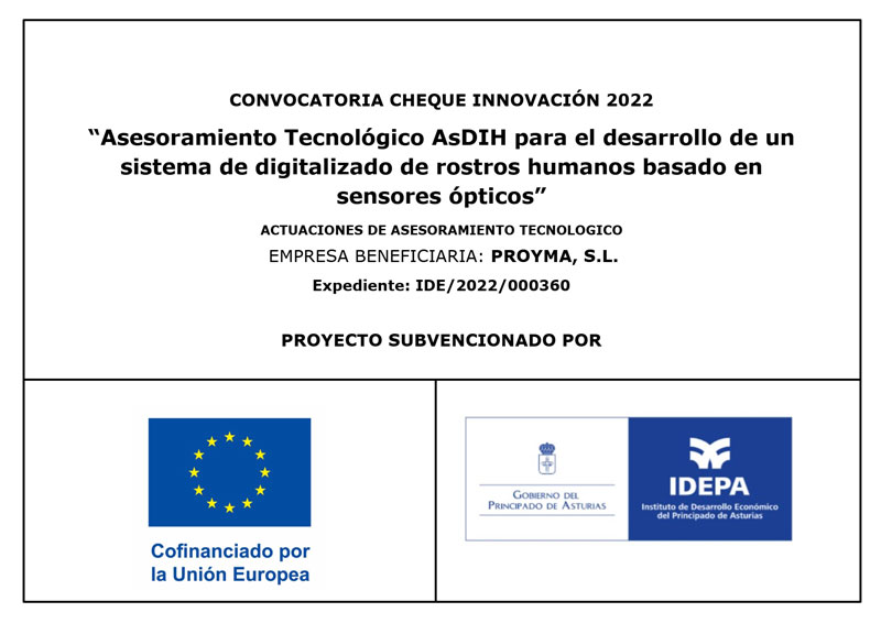 Prohima colabora en el Asesoramiento Tecnológico destinado al digitalizado de rostros humanos