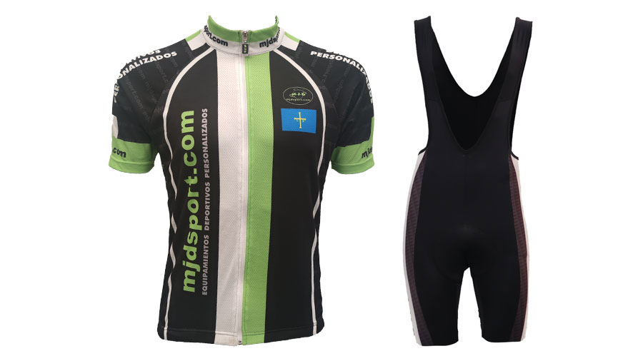Maillot y culotte de ciclismo gama Basic de MJD Sport